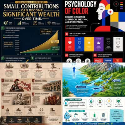 Cinematic Educational 4K Infographics