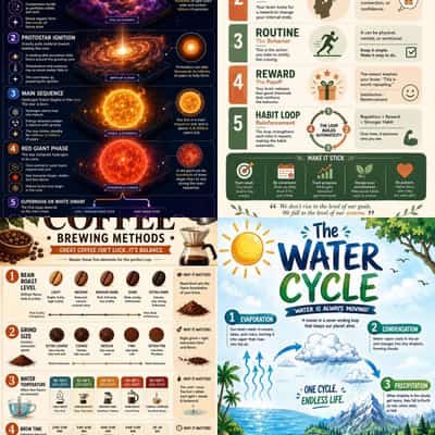 Educational/Informational 4K Infographic Posters