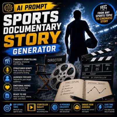 Sports Documentary Story Generator