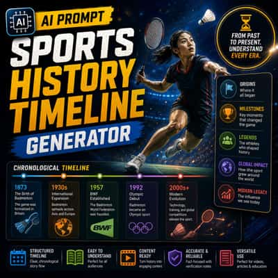 Sports History Timeline Generator