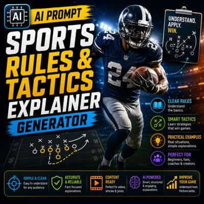 Sports Rules & Tactics Explainer Generator