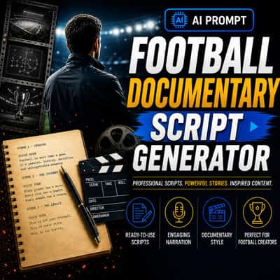 Football Documentary Script Generator
