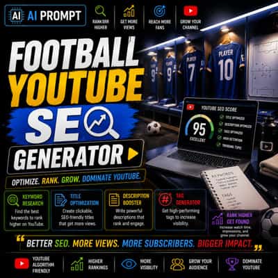 Football YouTube SEO Generator