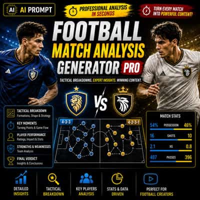 Football Match Analysis Generator