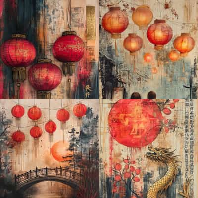 Chinese Lantern Festival Junk Journals