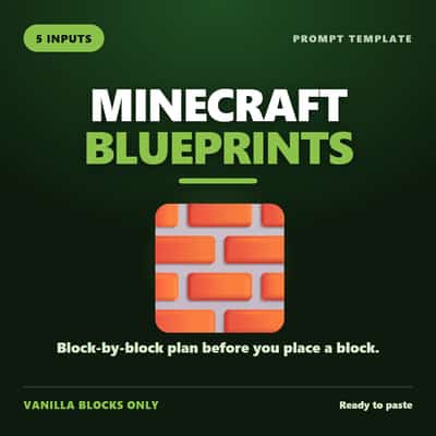 Minecraft Build Blueprint Planner — Real Block Names, Honest Counts, Practical Build Order