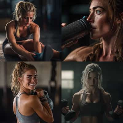 Premium Female Gym Stock Photos