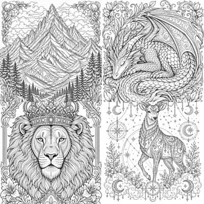Hyperdetailed Coloring Pages