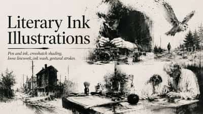 Literary Ink Illustrations