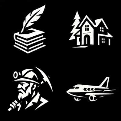 Angled Logo Icons
