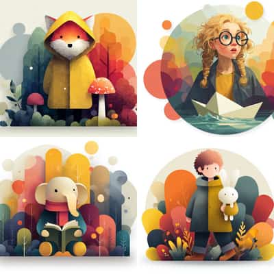 Whimsical Children's Storybook Illustration Generator
