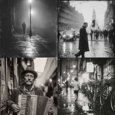 Weathered Black and White Street Photography Prompt