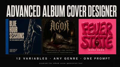 Advanced Album Cover Designer with 12-Variable Control