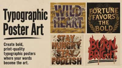 Typographic Poster Art