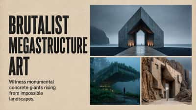 Brutalist Megastructure Art