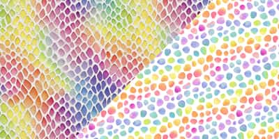 Watercolor Rainbow Pattern Collections